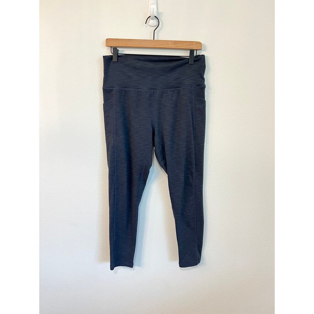 PrAna Becksa Heathered Navy Blue Leggings Women's Size XL - Picture 3 of 8